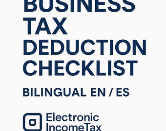 Business Tax Deduction Checklist (Bilingual)