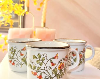HKliving 70's Ceramic Lungo koffie mok set van 2 expression