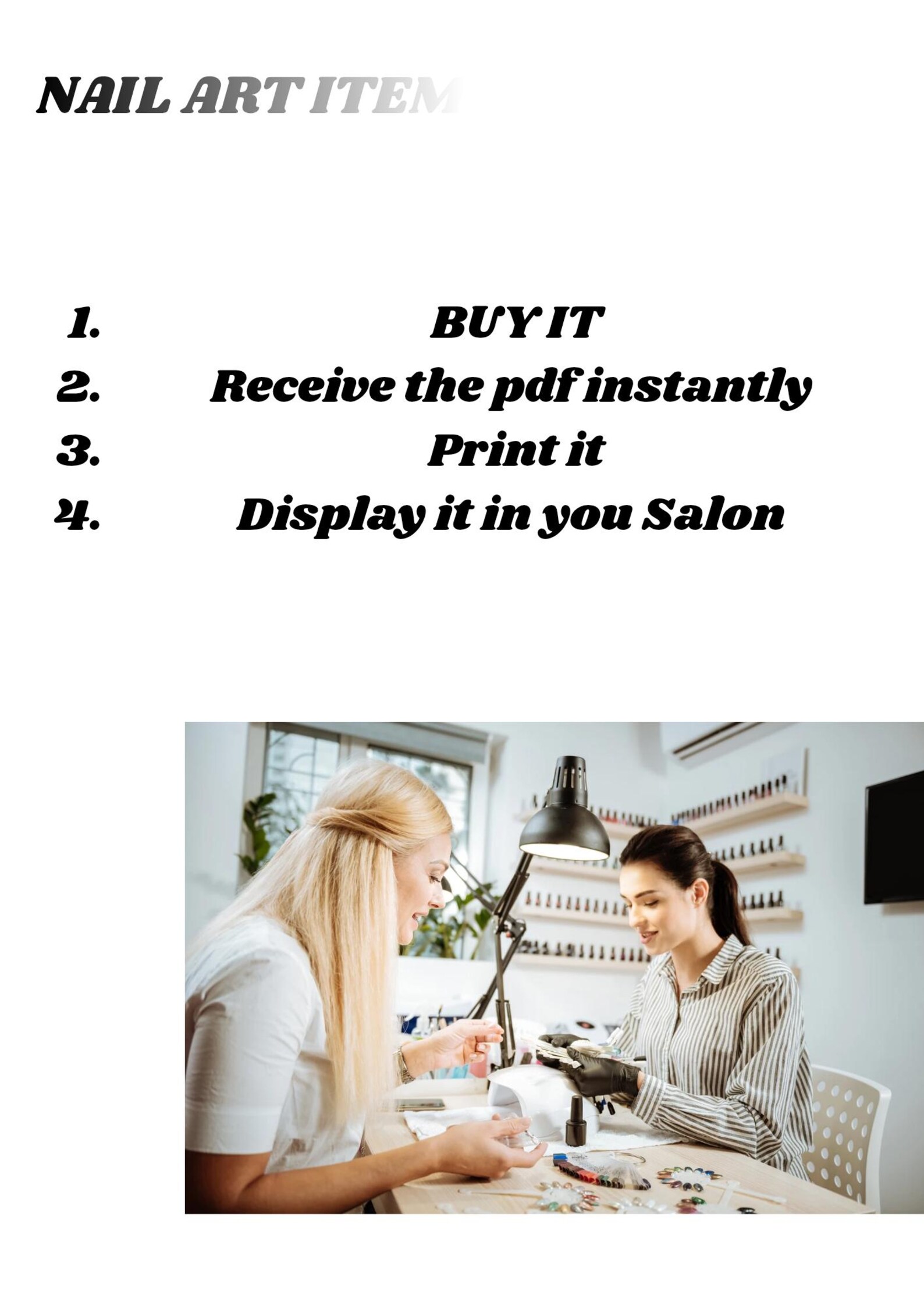 Nail Salon Poster Printable Pink | Nails Wall Art Beauty Room Decor ...