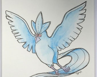 Watercolor and Ink Articuno