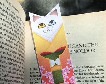 Long Kimono Cat Bookmark