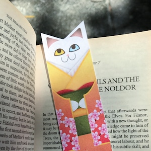 Long Kimono Cat Bookmark