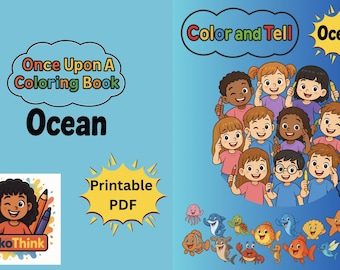 Printable Kids Coloring Book Ages 4-8 |Fun Creativity Booster Coloring Pages | Instant Download PDF
