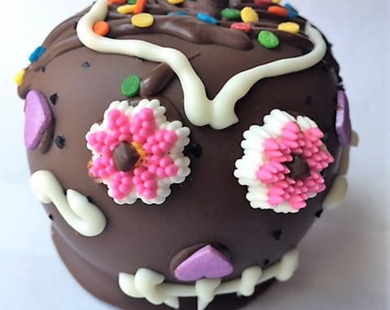 Dia De Los Muertos caramel apple Day of the Dead Caramel apple party favor party prob