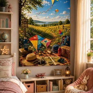 Coastal Adventure Nursery Wall Art Bundle Nautical Sunset Beach Playroom Kids Room Decor