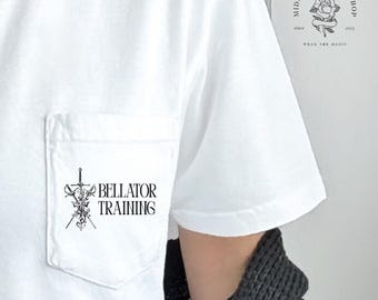 Officially Licensed Bellator Training Pocket Tee | Sword Design | Spark of the Everflame by Penn Cole Merch