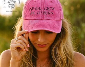 Officially Licensed Spark Glow Heat Burn Embroidered Vintage Cap | Kindred’s Curse Saga | Penn Cole Merch