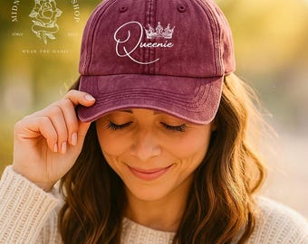 Officially Licensed “Queenie” Crown Embroidered Vintage Cap | Spark of the Everflame by Penn Cole Merch