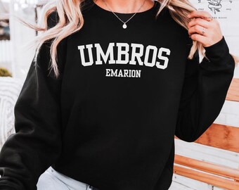 Officially Licensed Umbros Emarion Embroidered Crewneck Sweatshirt | Collegiate Style | Spark of the Everflame by Penn Cole Merch