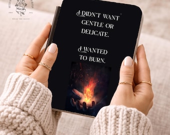 公式ライセンス商品「I Wanted to Burn」ディエム・ベラトール名言入りKindleケース、Spark of the Everflameカバー、ペン・コールグッズ、Kindred's Curse