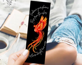 公式ライセンス商品「Embrace Your Phoenix」ブックマーク、ルーサー・コルボイスの名言、永遠の炎の火花、ペン・コールグッズ