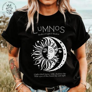 Officially Licensed Lumnos T-Shirt | Realm of Light & Shadow | Spark of the Everflame by Penn Cole Merch