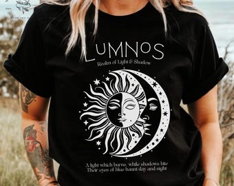 Officially Licensed Lumnos T-Shirt | Realm of Light & Shadow | Spark of the Everflame by Penn Cole Merch
