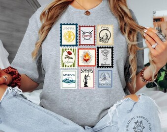 Officially Licensed Nine Realms of Emarion Postage Stamp T-Shirt | Spark of the Everflame by Penn Cole Merch