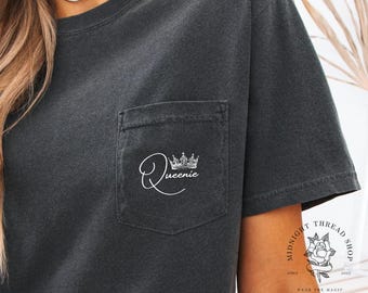 Officially Licensed “Queenie” Crown Pocket T-Shirt | Spark of the Everflame by Penn Cole Merch