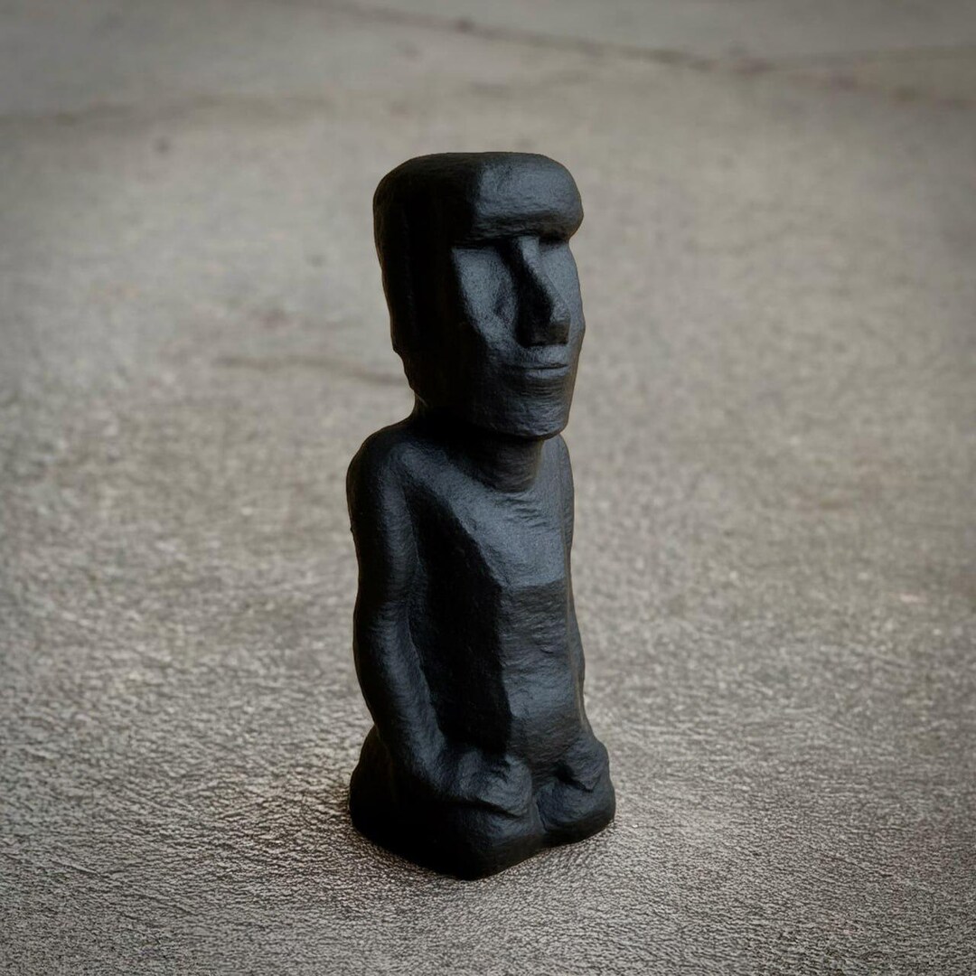 Moai Bust Garden Statue Easter Island Head Stone Effect Figurine ...