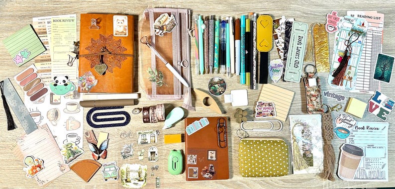 Coffee themed Bookish bundle, book lovers, Journals image 14
