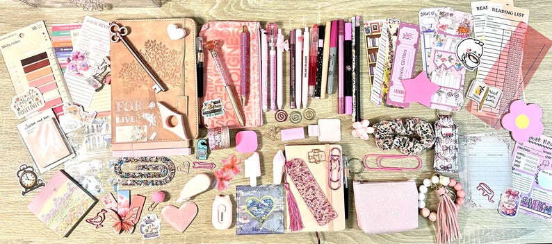 Pacchetto Pink Vibes Bookish, per amanti dei libri, diari immagine 11