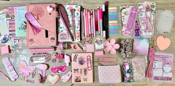 Pink vibes Bookish bundle, book lovers, Journals