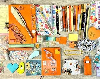 Orange Vibes  Themed Bookish bundle, book lovers, Journals