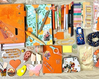 Summer Vibes Orange Yellow Themed Bookishbundle, Buchliebhaber, Journals