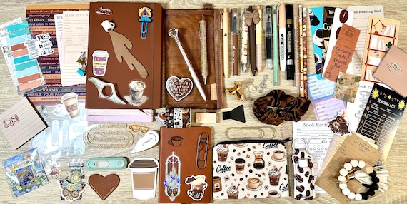 Coffee themed Bookish bundle, book lovers, Journals