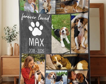 Manta personalizada con foto de perro Beagle, manta con retrato de perro Beagle personalizado, regalo conmemorativo para mascotas, regalo para mamás y papás perrunos.