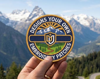 Custom Embroidered Patches, Logo, Photo, Text, Personalized Shape (Iron On, Sew On, Hook & Loop)
