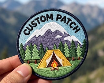 Custom Embroidered Patch | Personalized Logo Patches | Sew on, Iron on, Hook & Loop