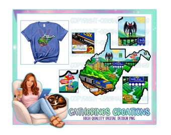 Lugares emblemáticos de Virginia Occidental (PNG de alta resolución)