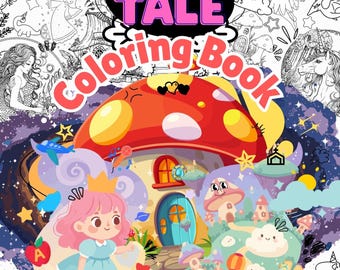 Fairy Tale Coloring Book – Princess, Unicorn, Fantasy World (Activity Pages)