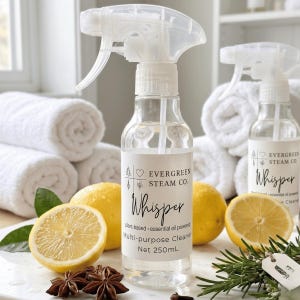 Multi-Purpose Cleaner Essential oil Powered | Clove Cinnamon Orange Eucalyptus | Whisper, Natural, Refillable