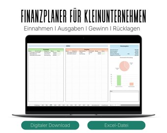 Financial plan Excel template for freelancers & small businesses | Income and expense tracker | Business budget spreadsheet 2026
