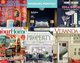 20 Home & Interior Design Magazines Bundle January 2026 PDF Digital Download