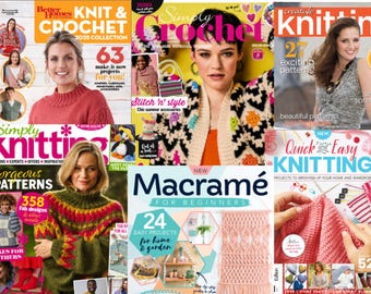 24 Digital Knitting Magazines 2025 Issues | Pattern Bundle PDF Download