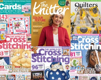 20 Crochet & Cross Stitch Magazines Bundle 2023 PDF Digital Download