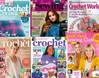 20 Knitting Crochet & Quilting Magazines Bundle 2026 PDF Download