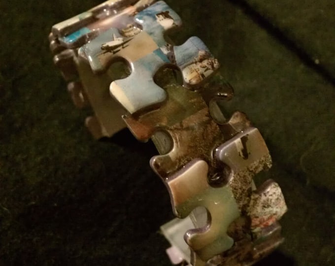 Jigsaw Puzzle Bracelet Etsy