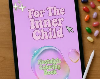 Inner Child Nostalgic Coloring Book | Digital Download