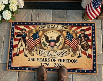 USA 250th Anniversary Doormat, Home Doormat, 250 Years Gift, Political Decor, American Eagle, Patriotic Porch, Door Mat