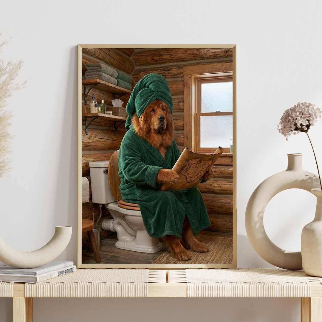 Personalized Pet Photo Wall Art Print, Custom Pet Portrait From Photo ...