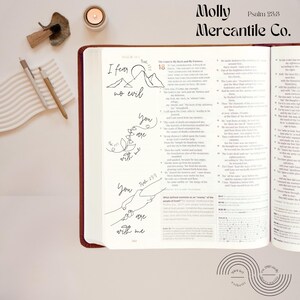 The Summit Collection | Scripture Stencil | Bible Journaling Printable | 5 Traceable Verses | Instant Download