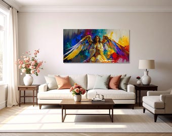 Heavens Grace - Angelic Art on Canvas
