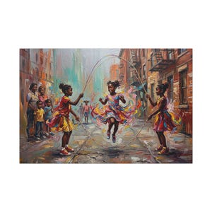 Black Girls Jumping Rope Art - Etsy