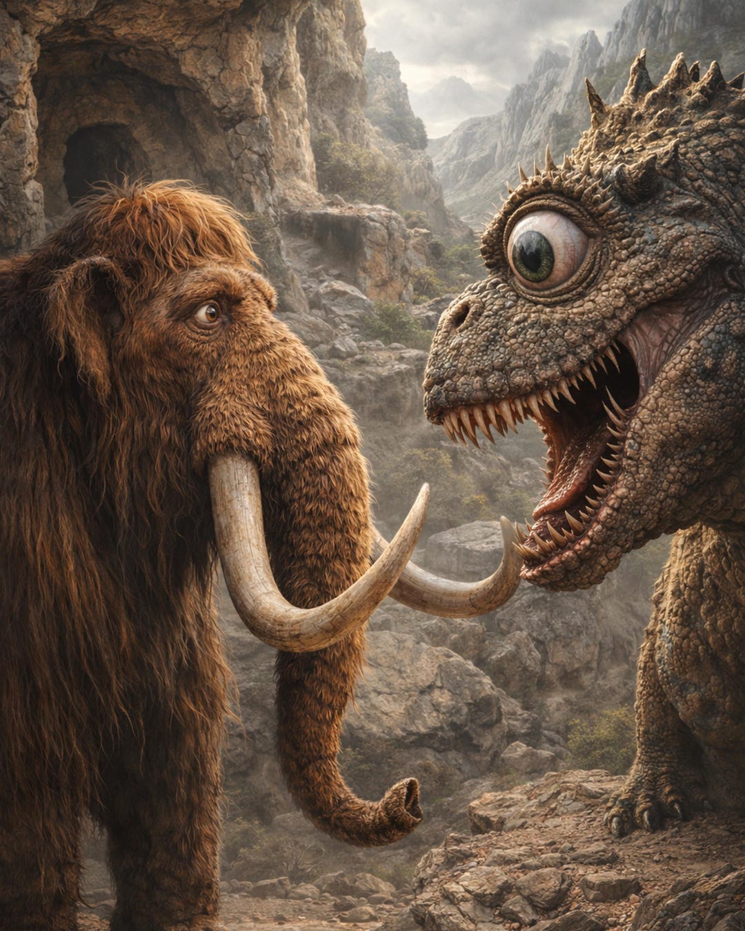 Woolly Mammoth Vs Cyclopsesaurus 16 x20 PRINTABLE WALL ART Etsy Woolly Mammoth Vs Cyclopsesaurus 16 x20 PRINTABLE WALL ART Etsy