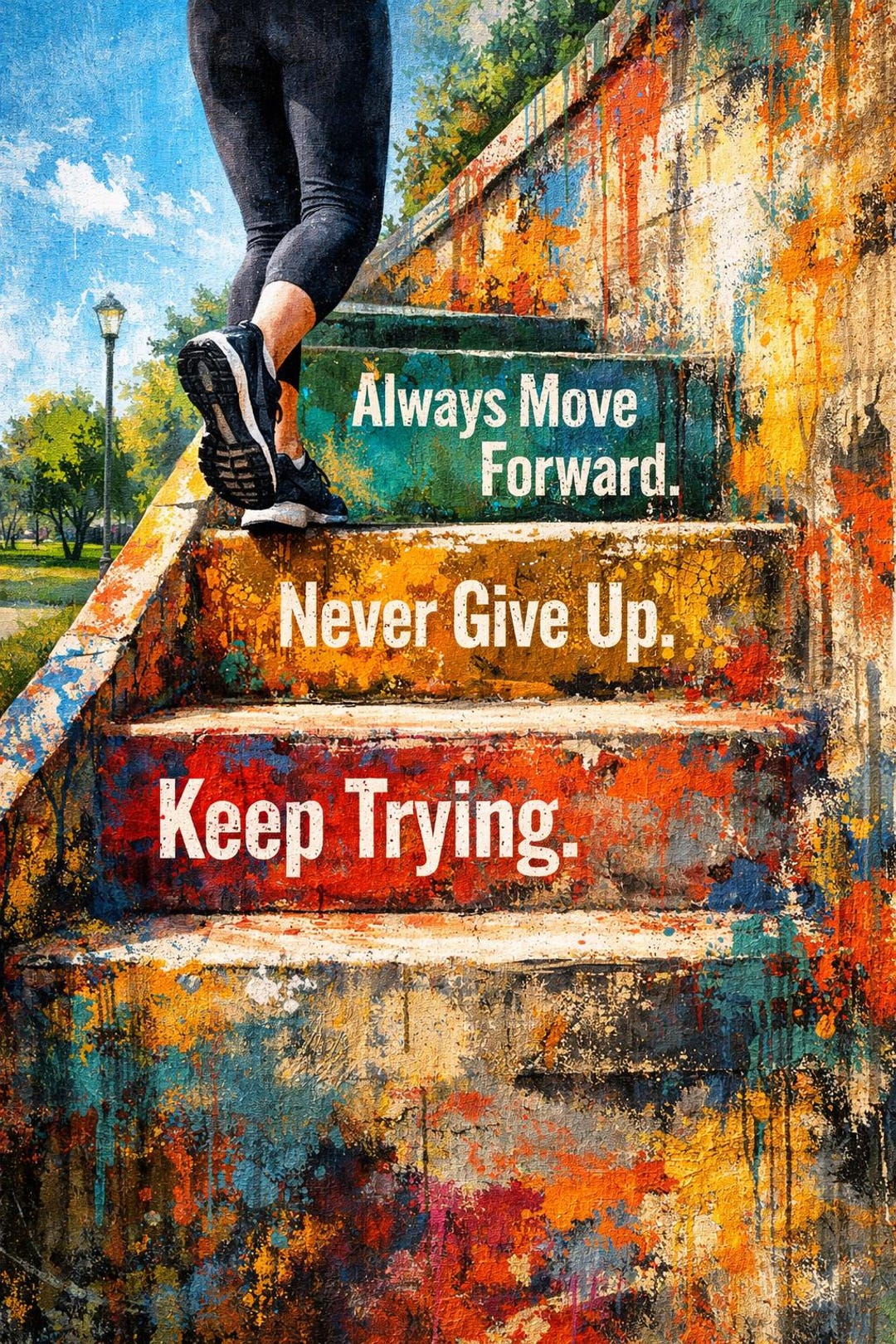 Keep Trying. Never Give Up. Always Move Forward. (18