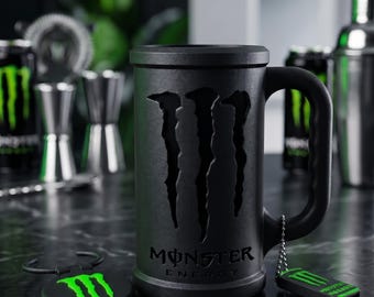 Energy Drink Can Mug Holder, Gamer Drink Holder for 16oz (473ml) Cans with Bottle Opener
