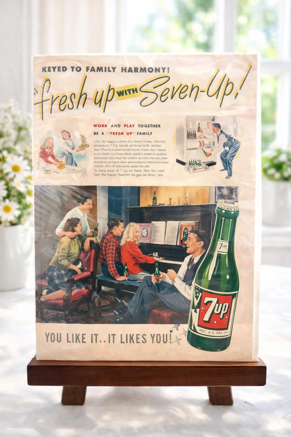 7up Ad 1940s - Etsy