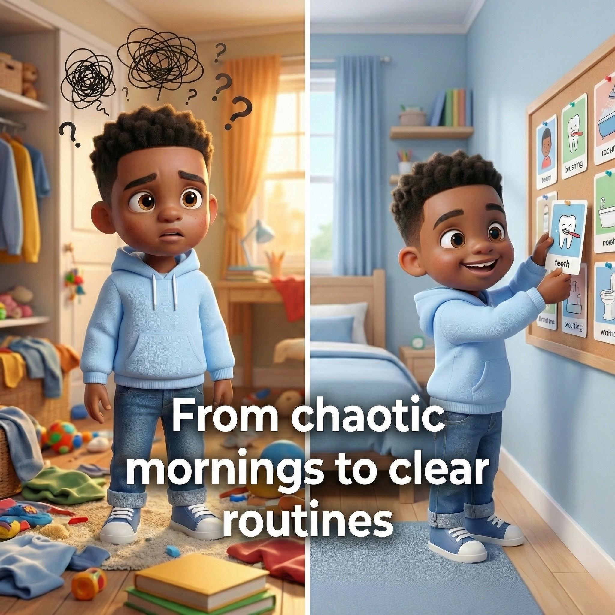 Visual Structured Routine Visual Daily Routine Cards for Kids | 60 Calm & Structured Activities ...