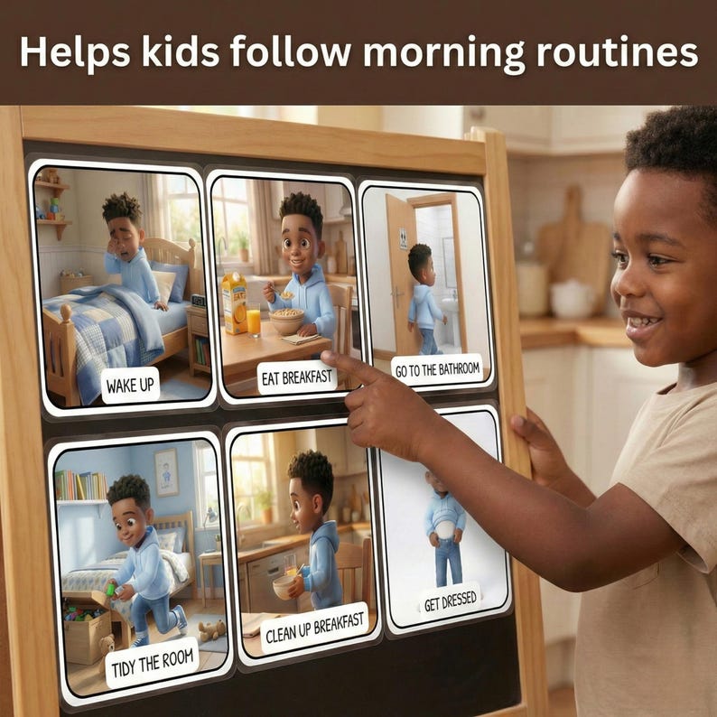 Visual Daily Routine Cards for Kids | 60 Calm & Structured Activities ...
